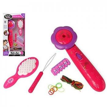 Rosa Frisuren Set für Kinder S1123690
