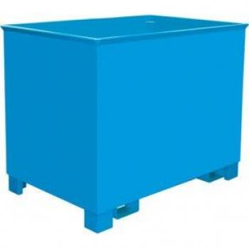 Conteneur de stockage Eurokraft Pro C 80, 0,8 m³, pour solides, empilable jusqu'à 3 hauteurs, charge maximale 1000 kg, couleur bleu clair RAL 5012