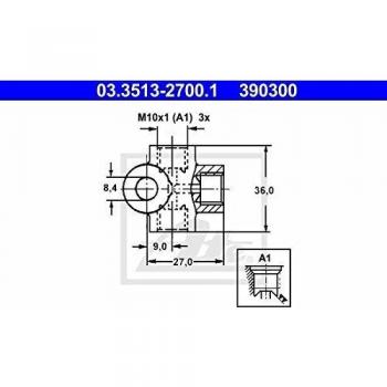 Conector de Tuberías ATE 03.3513-2700.1