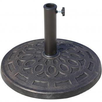 Outsunny 14kg Durable Patterned Colophony Garden Patio Umbrella Base Stand