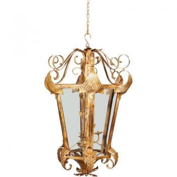 BISCOTTINI Cream Finish Lantern Pendant