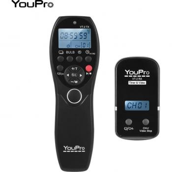 Kit Inalámbrico VT‑2: Transmisor/Receptor + Mando y Temporizador LCD para Videocámara Sony
