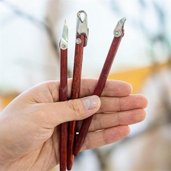 Ensemble de sculpture Fleur Rouge en acier inoxydable