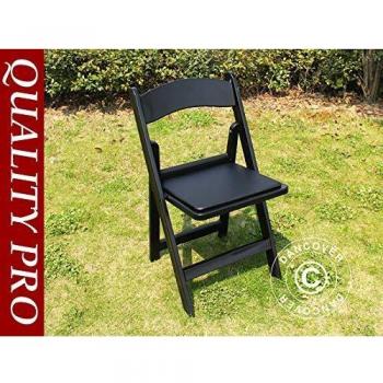 Sedie Portatili Nero Dancover 44x46x77 cm, 4 unità