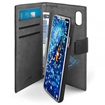 TeBook Duo IPXK Black – Magnetische Book‑Tasche mit 3 Kreditkartenfächern