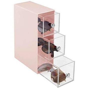 SpectraSafe Glasses Organizer – Pink/Clear