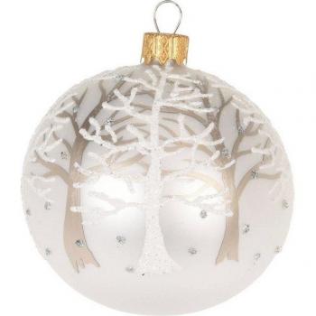 Weihnachtsglückskugel – 10 cm Glas