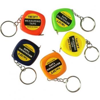 Retractable tape ruler sleutelhanger
