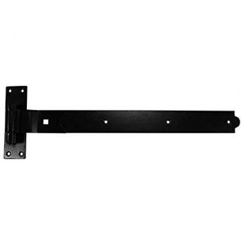 Pair of 500 mm Black Cranked Band Hook‑On Plates – Timco HBC500B