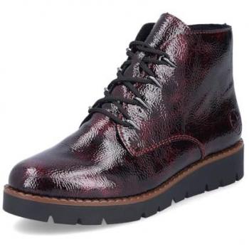 Rieker® Damen Plateaustiefelette 40 in Bordeaux