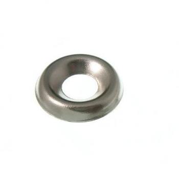 Pack of 1000 CP Chrome Plated Screw Cup Surface Finishing Washers No. 8