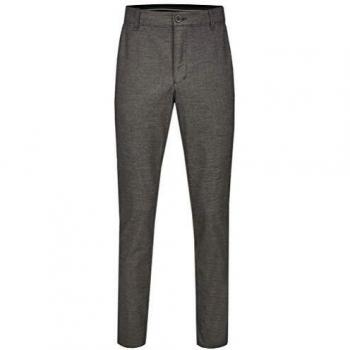 Pantalon avec ceinture élastique et effet laine gris 26 pour hommes de Club of Comfort