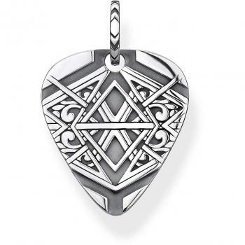 Pendentif unisexe Thomas Sabo en argent sterling noirci