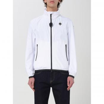 Blauer Cazadora Hombre Verde y Blanco Estampado unicolor
