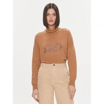 Liu Jo Regular Fit Rollkragenpullover in Braun
