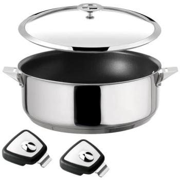 Eclipse Sauteuse 24cm avec Couvercle et Anses Amovibles