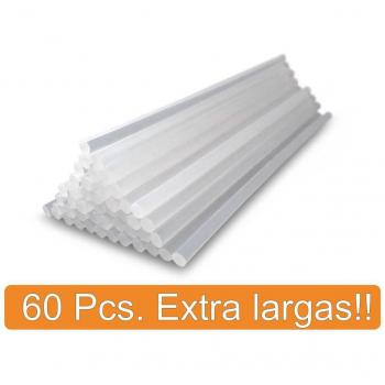 Barres de colle silicone transparentes (60 pièces) pour bricolage
