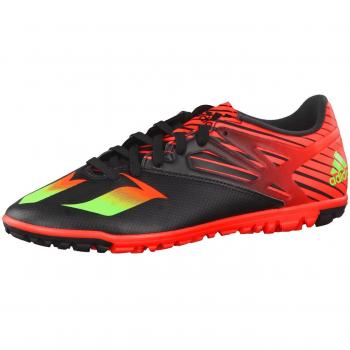 Adidas Messi 15.3 TF Fußballschuhe, Schwarz / Grün / Rot, 46 2/3 EU