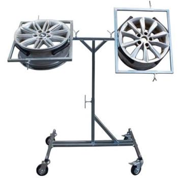 Equipement CLAS : Chevalet Rotatif Peinture 2 Jantes OC 0728