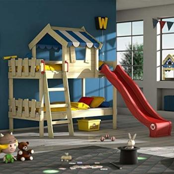 Wickey Kinderhochbett Crazy Circus mit Rutsche 90 x 200 cm