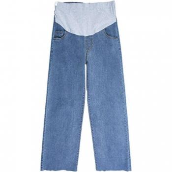 Pantalon en denim slim pour femmes enceintes, grande taille, vêtements de maternité, printemps, 0298