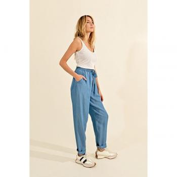 MOLLY BRACKEN Pantaloni tobillero fluidi