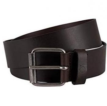 Cinturón casual de cuero reciclado Timberland 40 mm marrón oscuro (M)