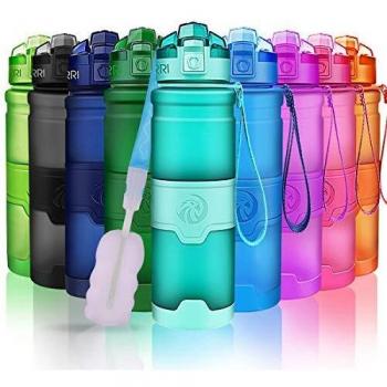 ZORRI Outdoor Water Bottle with Bottle Brush