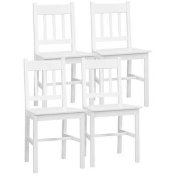 Sillas de Salón Homcom con Asiento Amplio y Respaldo Listón