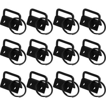 25/50Pcs Key Ring Hardware for DIY Fabric Keychains