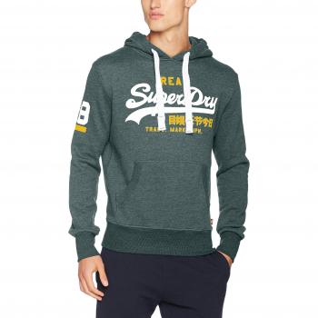 Sudadera para Hombre Superdry M20026MPF2, Verde (Forest Marl), XX-Large