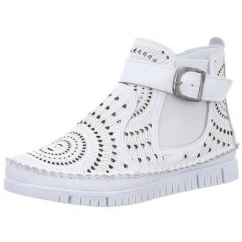 Gemini 382437-01 Weiss Nappa Stiefel 001