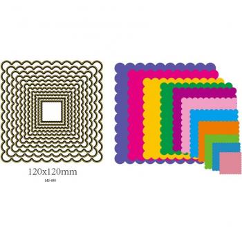 Conjunto de Troqueles Cuadrados para Tarjetas
