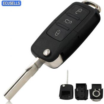 Folding Flip Remote Key Shell for VW Jetta Beetle Passat
