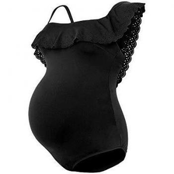 Black Maternity Swimsuit, Bloom by CACHE COEUR L