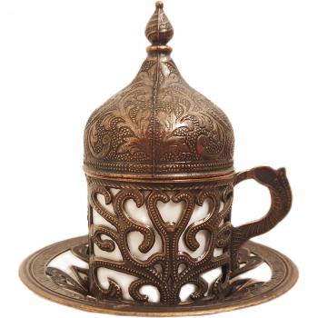 Taza de Café Turco Auténtica en Cobre