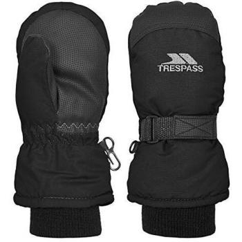 Trespass Cowa II Schneehandschuhe für Kinder, Schwarz, Größe 2/4