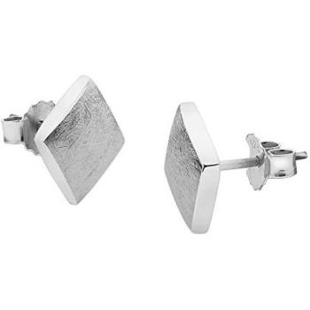 Nenalina Ohrringe Geo Viereck Basic Ohrstecker 925 Silber vergoldet Damen