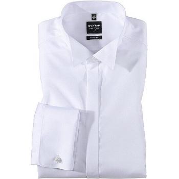 Smokinghemd OLYMP Level Five body fit Gr. 44, N-Gr, weiß Herren Hemden