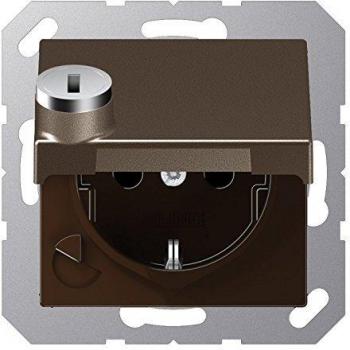 Presa di Corrente 1 Filo JUNG Moka GLZ A UP IP20 A1520BFKLSLMO