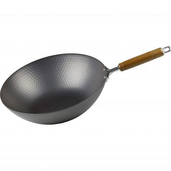 Pearl‑Finish Stainless Frying Pan – 33cm, HB-4292