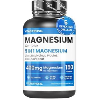 Magnesium Powermix 400 mg (Bisp, Cit, Pid + Carbonat) – Vitastrong