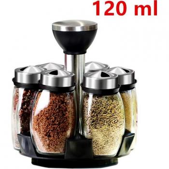 Caisse Rotante 360° de Condiments pour Grill