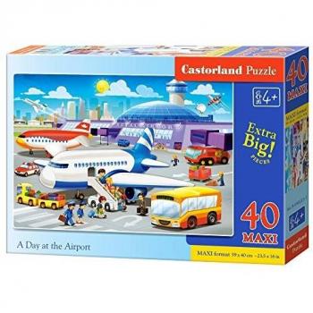 Castorland Flughafen‑Buntpuzzle 40 Stück – B-040223-1
