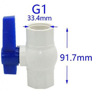 PVC Pipe Connector Ball Valve Water Flow Control
