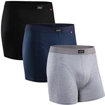 DANISH ENDURANCE Boxer da Uomo in Cotone Pacco da 5 (2x Nero, 1x Blu Scuro, 1x Grigio, 1x Bianco, XX-Large)