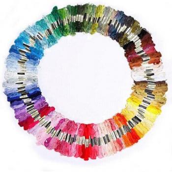 Ovillos de algodón para manualidades, 200/100/50, 447 colores disponibles