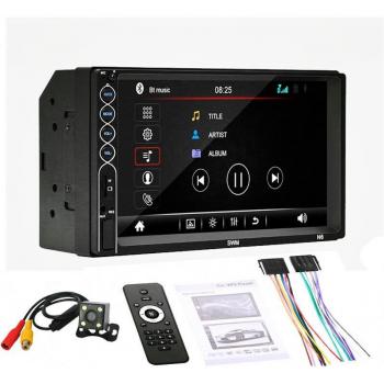 Radio multimedia 2 din con pantalla táctil, Mirrorlink, bluetooth, USB y cámara de retroceso