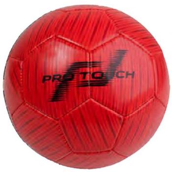 Pro Touch 1516 Gr. 5 Fußball mit Logo – Rot/Schwarz