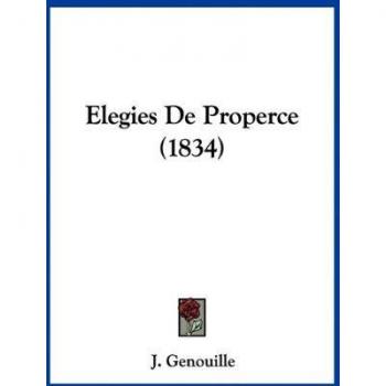 Elegies de Properce (1834)